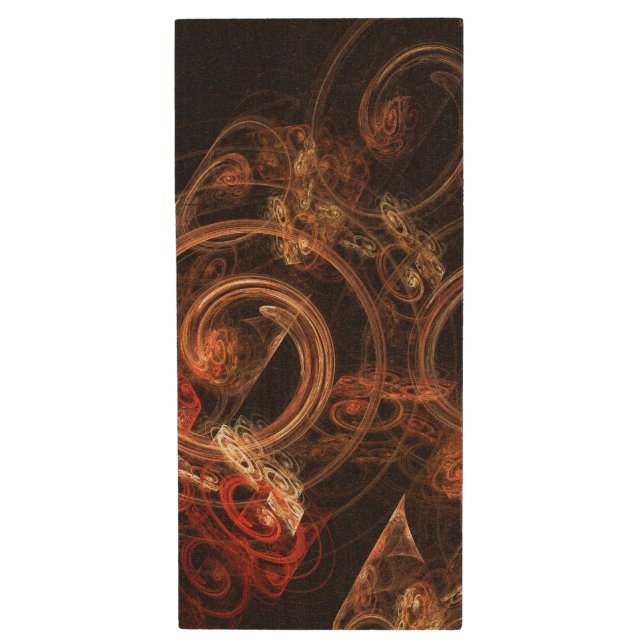 The Sound of Music Abstract Art Wood Flash Drive (Front Vertical)