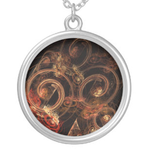 The Sound of Music Abstract Silver Necklace