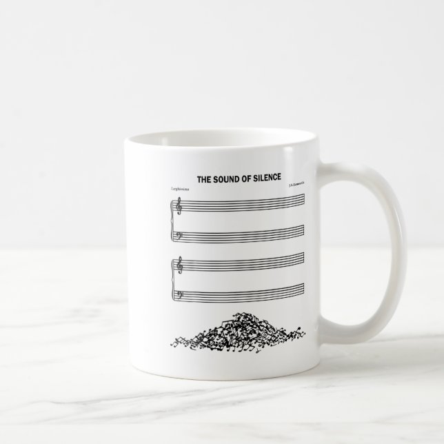 The Sound Of Silence Funny Musical  Coffee Mug (Right)