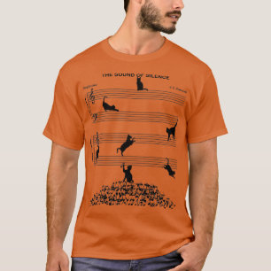 The Sound Of Silence Music And Cat Lover T-Shirt