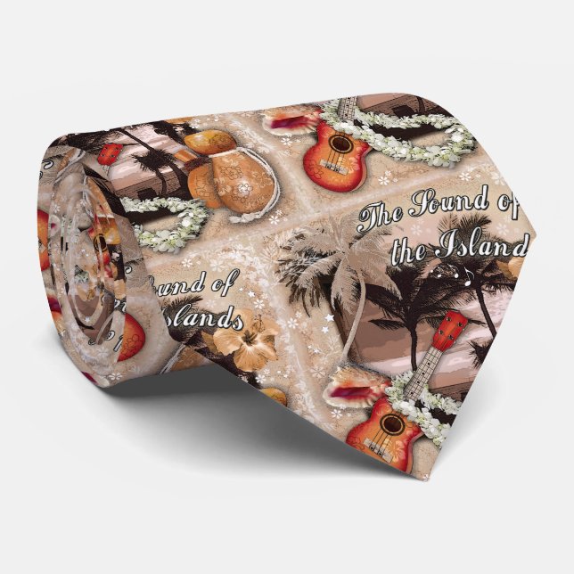 The Sound of the Islands Neck Tie (Rolled)