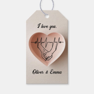 The sound of your heartbeat gift tags