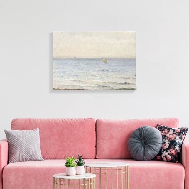 The Sound – View from Ven (1892) Canvas Print (Insitu(LivingRoom))
