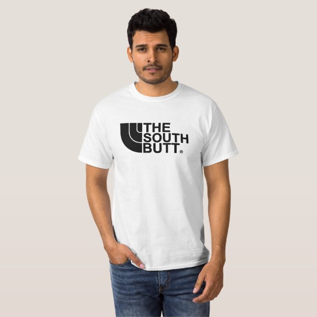 The South Butt Northface Parody T Shirts (Front Full)