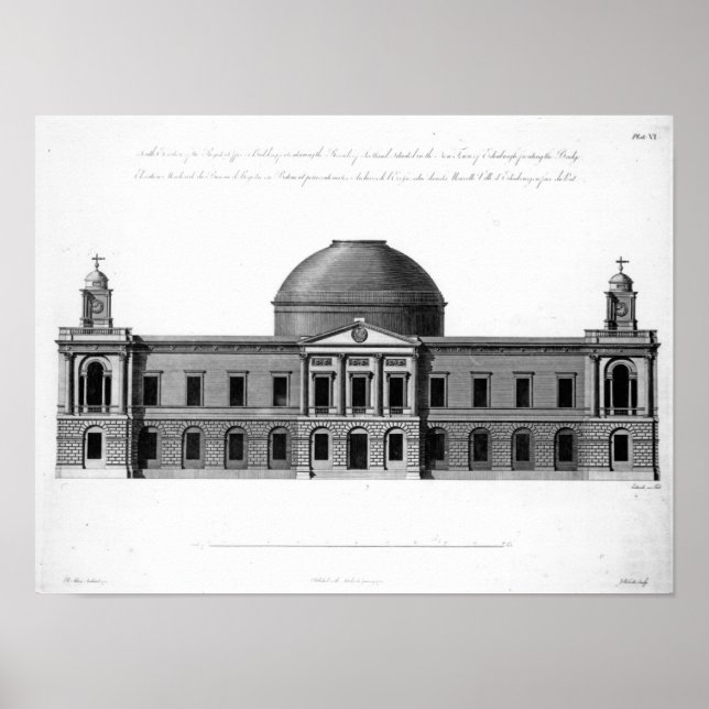 The South Elevation of Register House, Poster (Front)