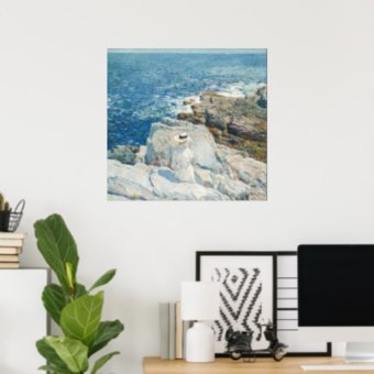 The South Ledges, Appledore by Childe Hassam Poster | Zazzle