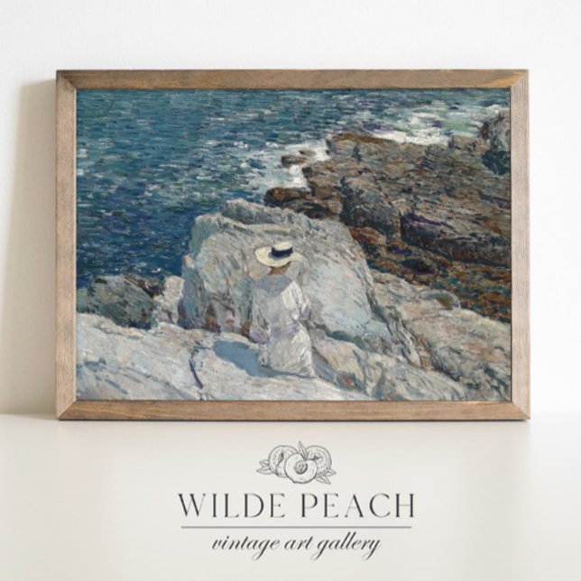The South Ledges Ocean Seascape Painting Poster (Creator Uploaded)