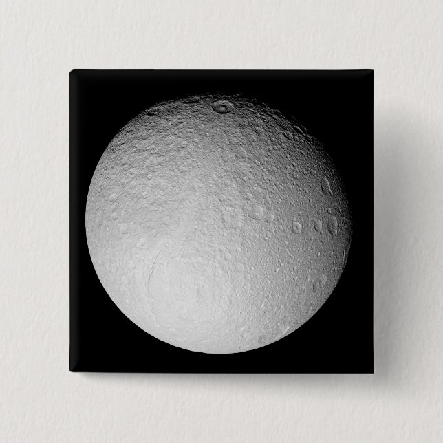 The South Pole of Saturn's moon Tethys Button (Front)