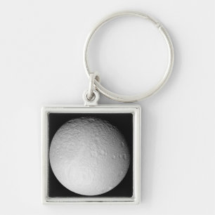 The South Pole of Saturn's moon Tethys Keychain
