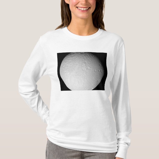 The South Pole of Saturn's moon Tethys T-Shirt (Front)