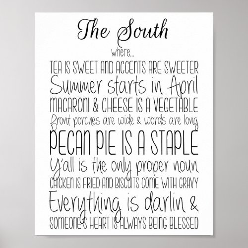 The South Print