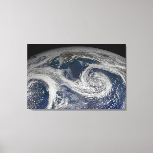 The Southern Alaska Coast And The Gulf Of Alaska. Canvas Print (Front)