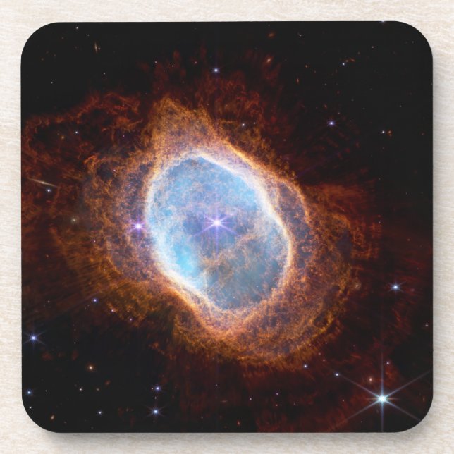 The Southern Ring Nebula Beverage Coaster (Front)