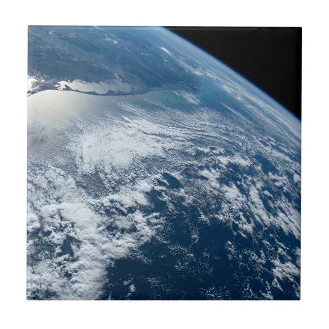 The Southern Tip Of Brazil Bordering Uruguay. Ceramic Tile (Front)