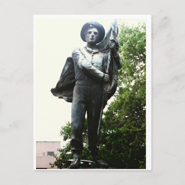 The South's Defender Monument, Lake Charles, LA Postcard (Front)