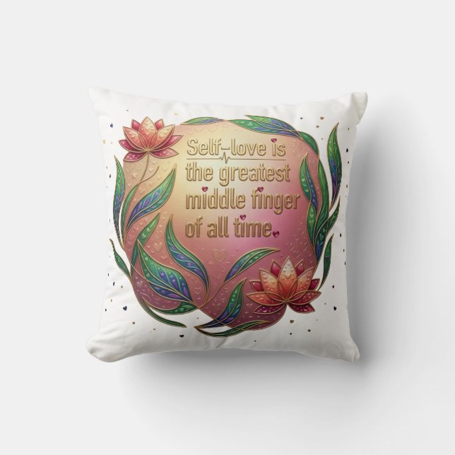 The Sovereign Hearts Throw Pillow (Front)