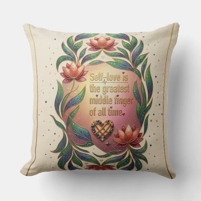 The Soveriegn Heart Throw Pillow (Front)