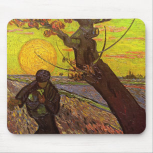 The Sower by Vincent van Gogh Mouse Pad