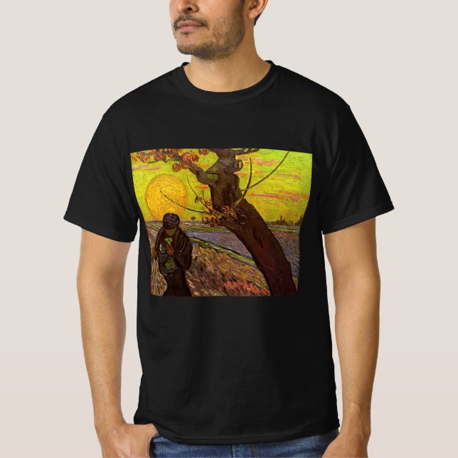The Sower by Vincent van Gogh T-Shirt (Front)