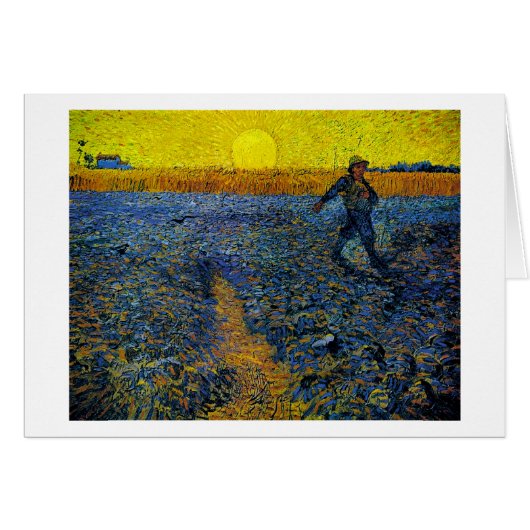 The Sower (F422) Van Gogh Fine Art Cards (Front Horizontal)