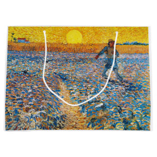 The Sower, Van Gogh Large Gift Bag