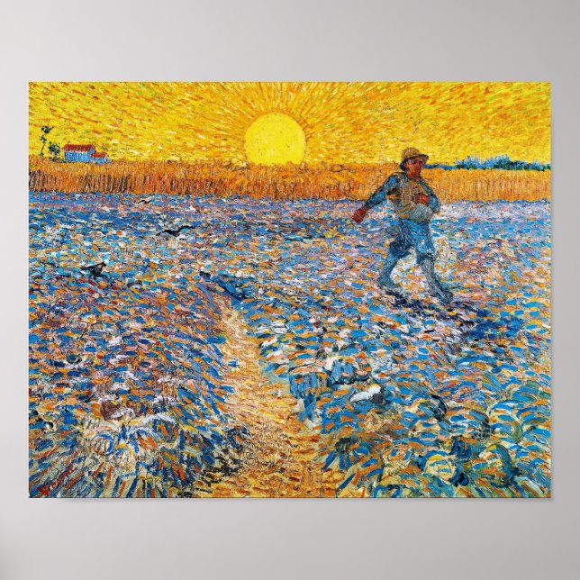 The Sower, Van Gogh Poster (Front)