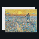 The Sower | Vincent van Gogh<br><div class="desc">The Sower (1888) by Vincent van Gogh is a powerful Post-Impressionist painting that depicts a farmer sowing seeds in a vast field under a radiant yellow sky. The artwork reflects Van Gogh's admiration for rural labor and his fascination with the cycles of nature. The vivid color palette of golden yellows,...</div>