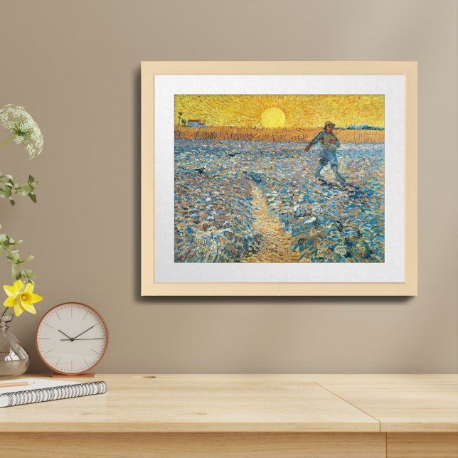 The Sower | Vincent van Gogh Framed Art (Table Top)