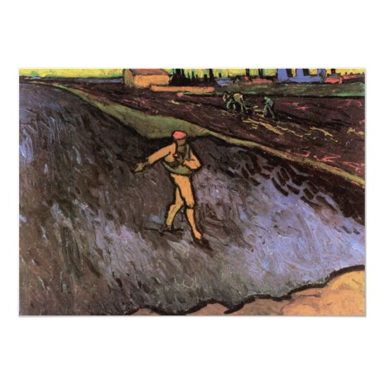 The Sower with the outskirts of Arles - van Gogh Card
