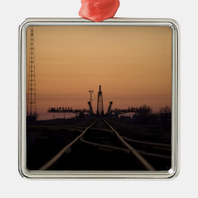 The Soyuz launch pad Metal Ornament (Front)