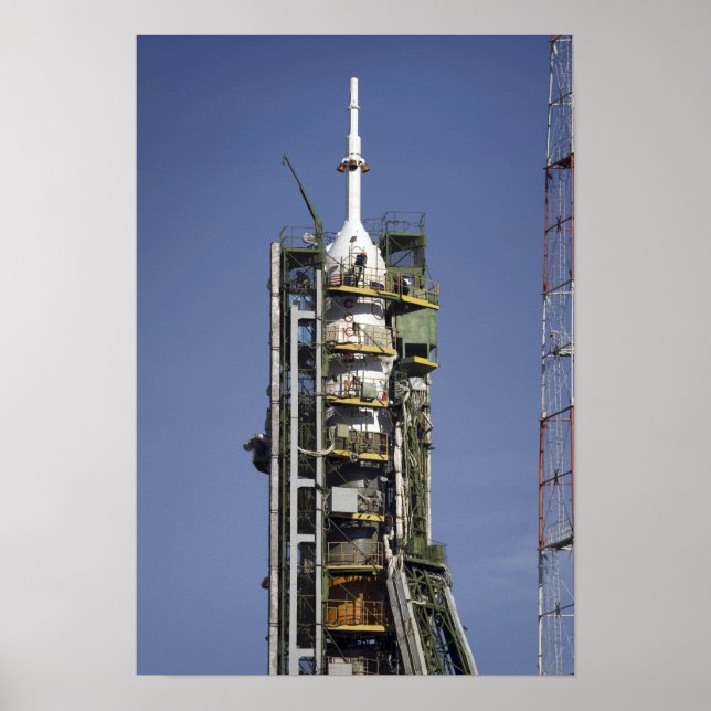 The Soyuz rocket is erected into position 3 Poster (Front)