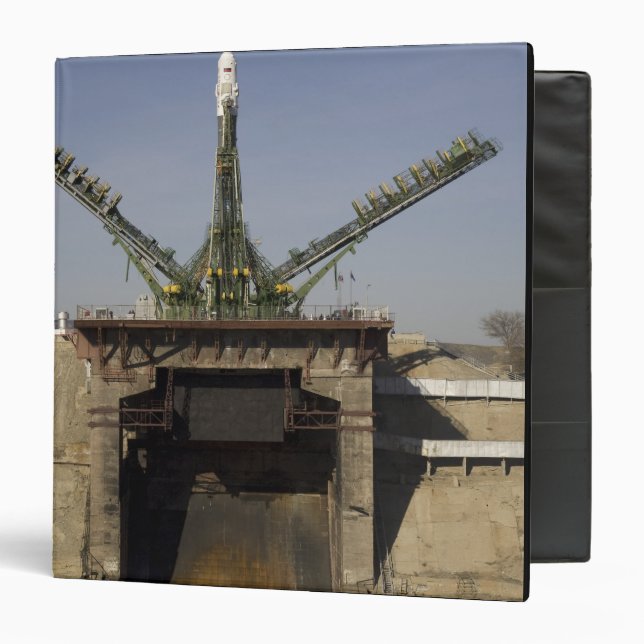 The Soyuz rocket is erected into position 3 Ring Binder (Front/Inside)