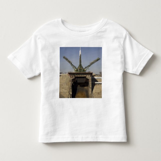 The Soyuz rocket is erected into position 3 Toddler T-shirt (Front)