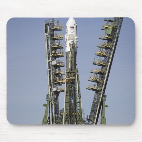 The Soyuz rocket is erected into position 4 Mouse Pad
