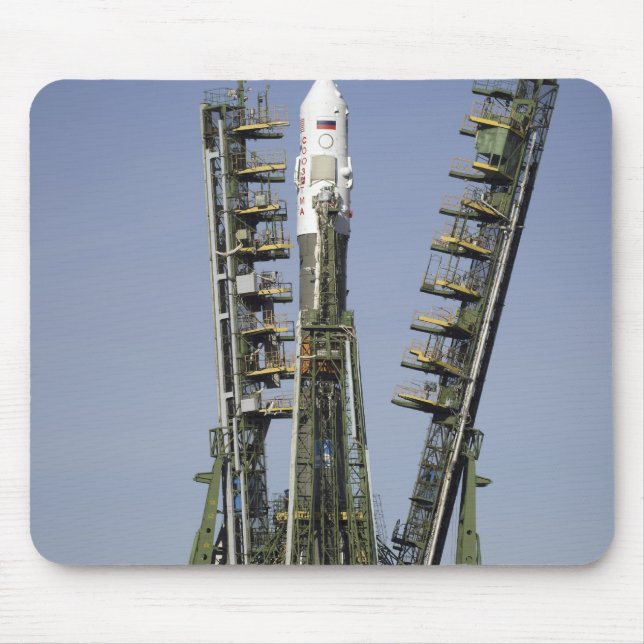 The Soyuz rocket is erected into position 4 Mouse Pad (Front)