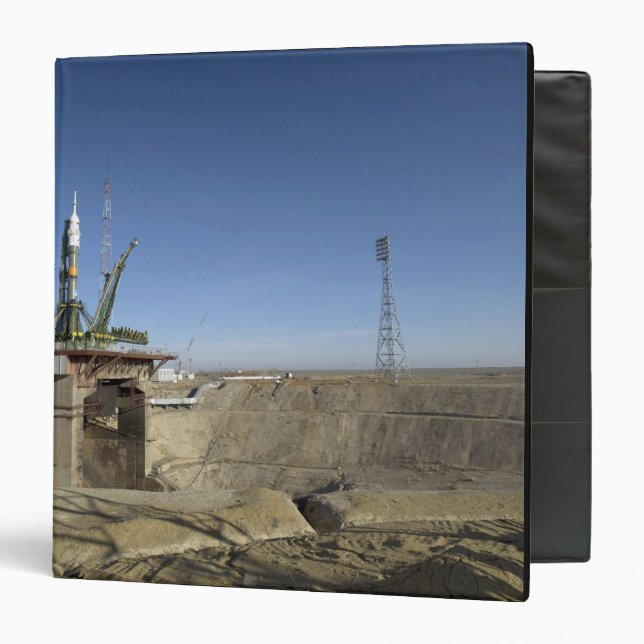 The Soyuz rocket is erected into position 5 3 Ring Binder (Front/Inside)
