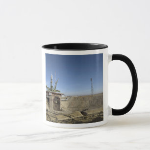 The Soyuz rocket is erected into position 5 Mug