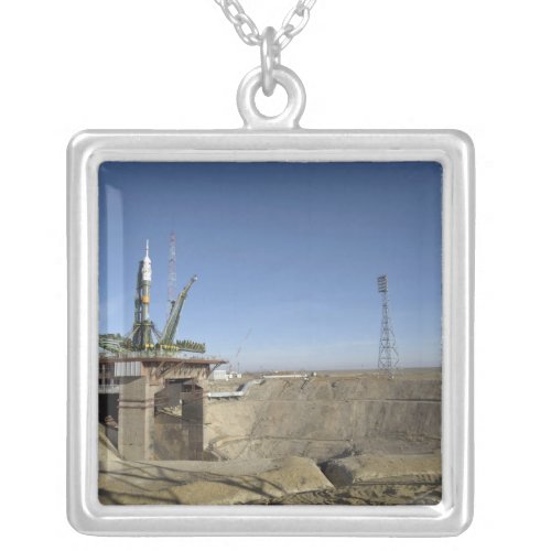 The Soyuz rocket is erected into position 5 Silver Plated Necklace