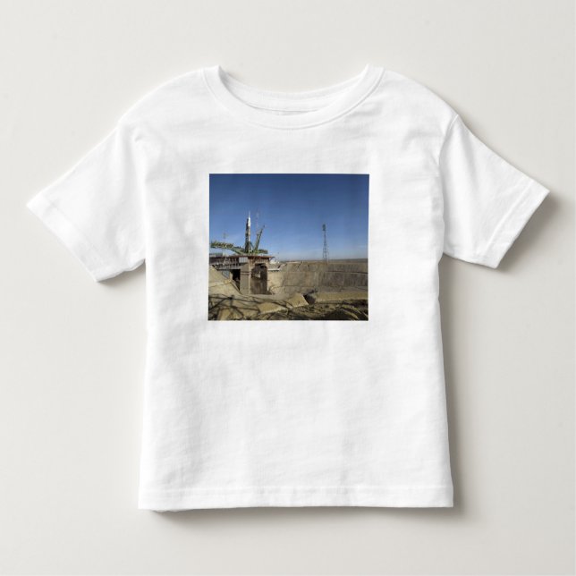 The Soyuz rocket is erected into position 5 Toddler T-shirt (Front)