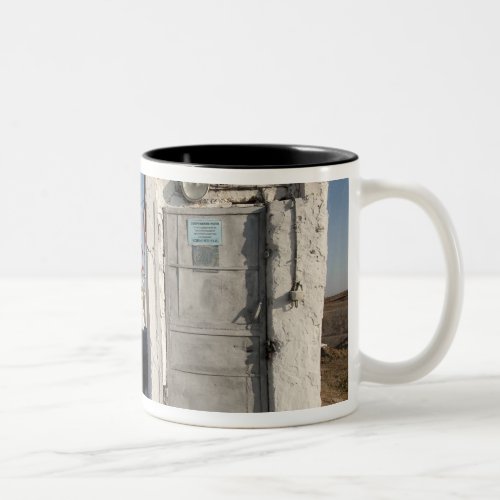 The Soyuz rocket shortly after arrival 2 Two_Tone Coffee Mug