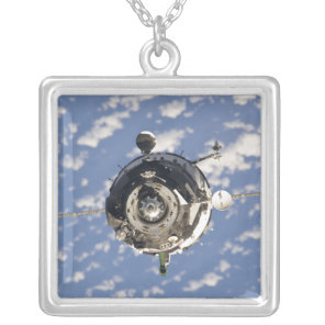 The Soyuz TMA-01M spacecraft Silver Plated Necklace
