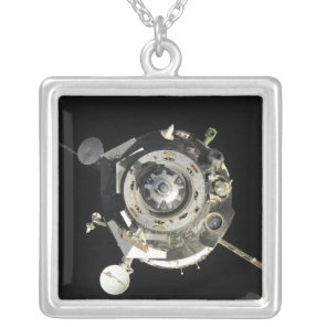 The Soyuz TMA-17 spacecraft Silver Plated Necklace