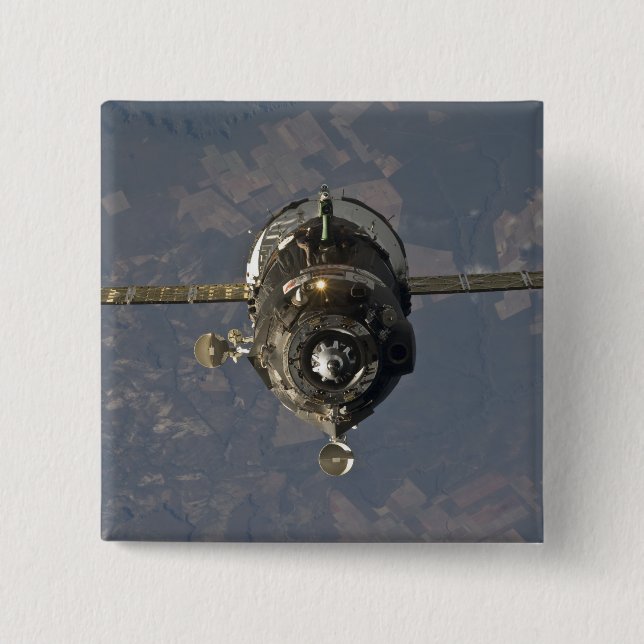 The Soyuz TMA-19 spacecraft 3 Pinback Button (Front)