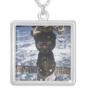 The Soyuz TMA-19 spacecraft Silver Plated Necklace