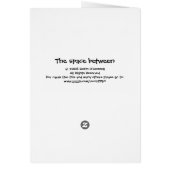 The space between cards (Back)
