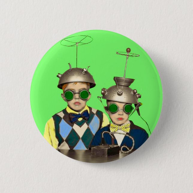 the Space Cadet Brothers Button (Front)