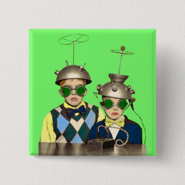 the Space Cadet Brothers Button (Front)