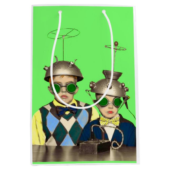 the Space Cadet Brothers print Medium Gift Bag (Front)
