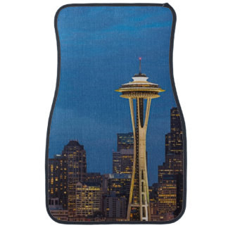 The Space Needle and downtown Seattle Car Mat