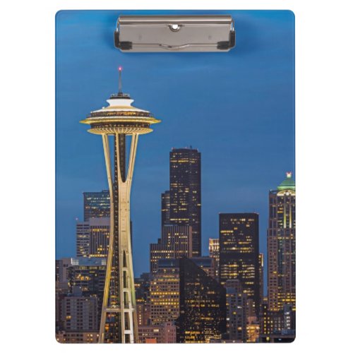 The Space Needle and downtown Seattle Clipboard